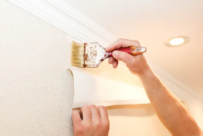Pose de papier peint à Sorbiers — revêtements muraux et toiles de verre